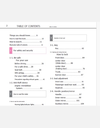 toyota coaster 2018-2019 owners manual in english